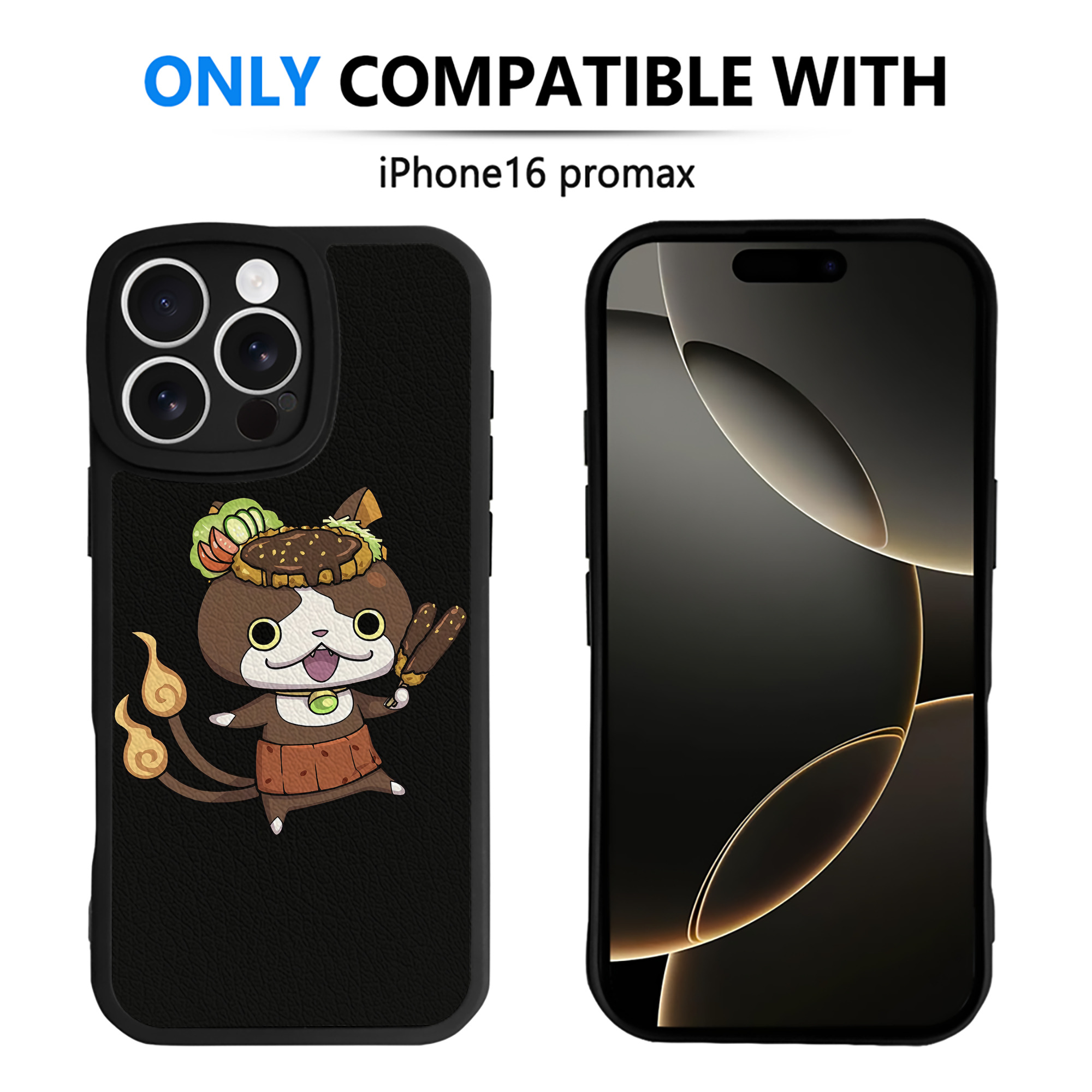 （画像用） 妖怪ウォッチ Yo-kai Watch 【iPhone 16シリーズ対応】シリコンスマホケース（レザー調） 材質：シリコン